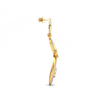 Infinity Dangle Drop Diamond Earrings